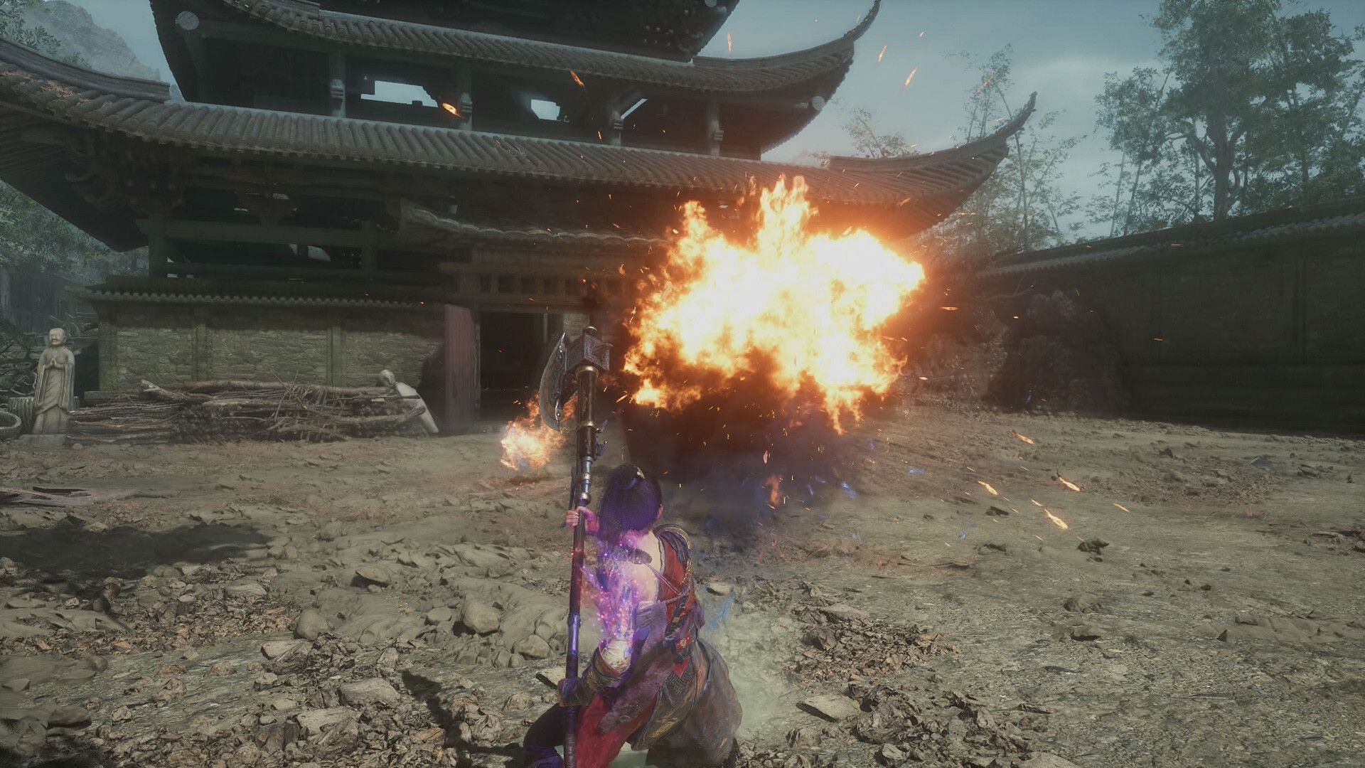 A gameplay still from Wuchang: Fallen Feathers (Image via 505 Games)